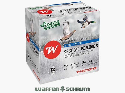 Winchester Acier Special Plaines 12/70 3,3mm - 34g