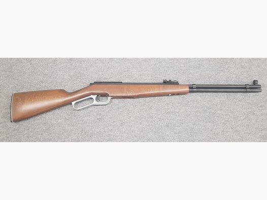 Con folleto publicitario y manual de instrucciones !!! Raro rifle de aire comprimido Haenel Mod. 580 de Suhl con palanca inferior en muy buen estado