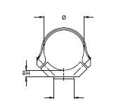Low 34 mm mounting rings for Recknagel B3/K5/Helix