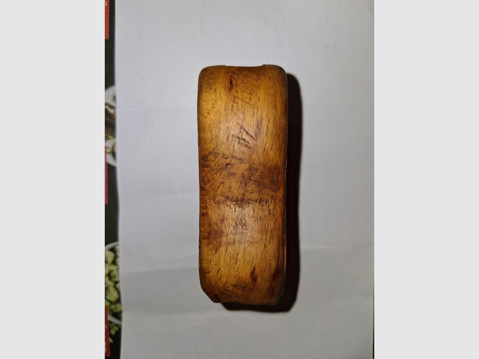 Wooden grip panel for old Mauser pistol