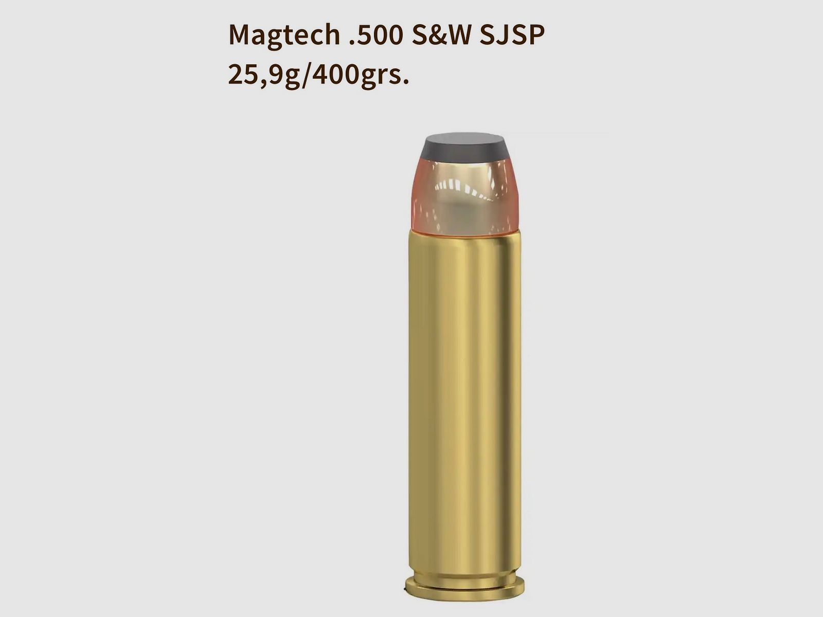 Magtech .500 S&W SJSP 25,9g/400grs. - 20 Schoten, afbeelding 2 van 2