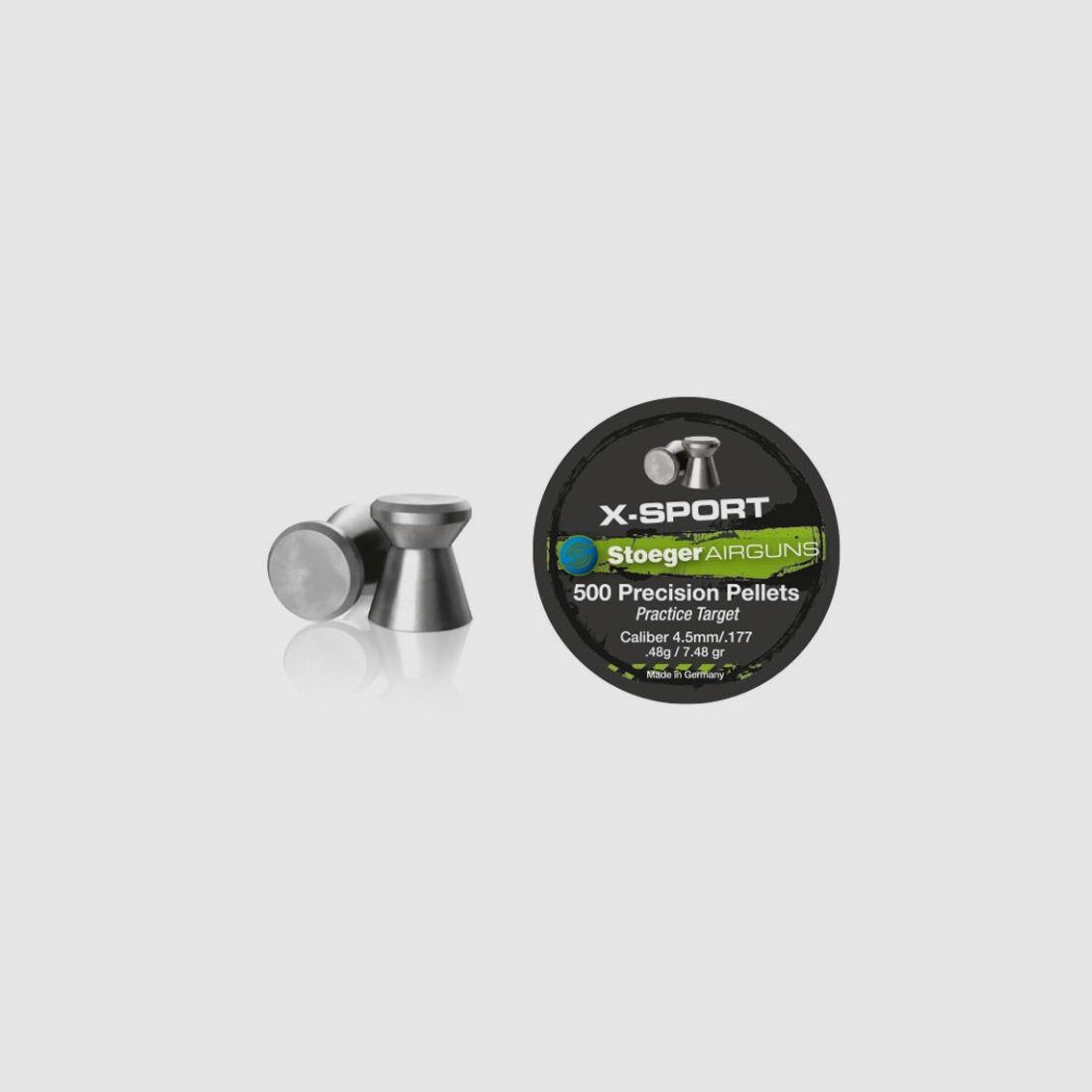 4,5mm / .177 STOEGER (PACKUNG MIT 500 DIABOLOS) FLACH, 0,48G