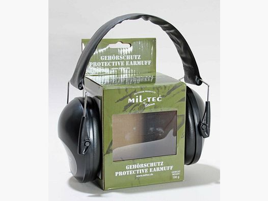 Wapenaccessoires gehoorbescherming Mil-Tec zwart