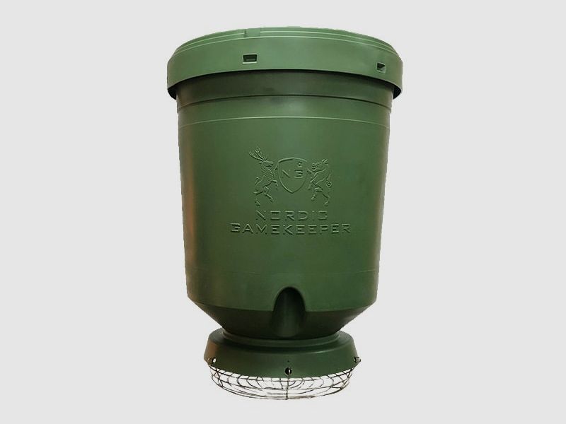 Dispenser di mangime completo da 125 litri con FeedCon