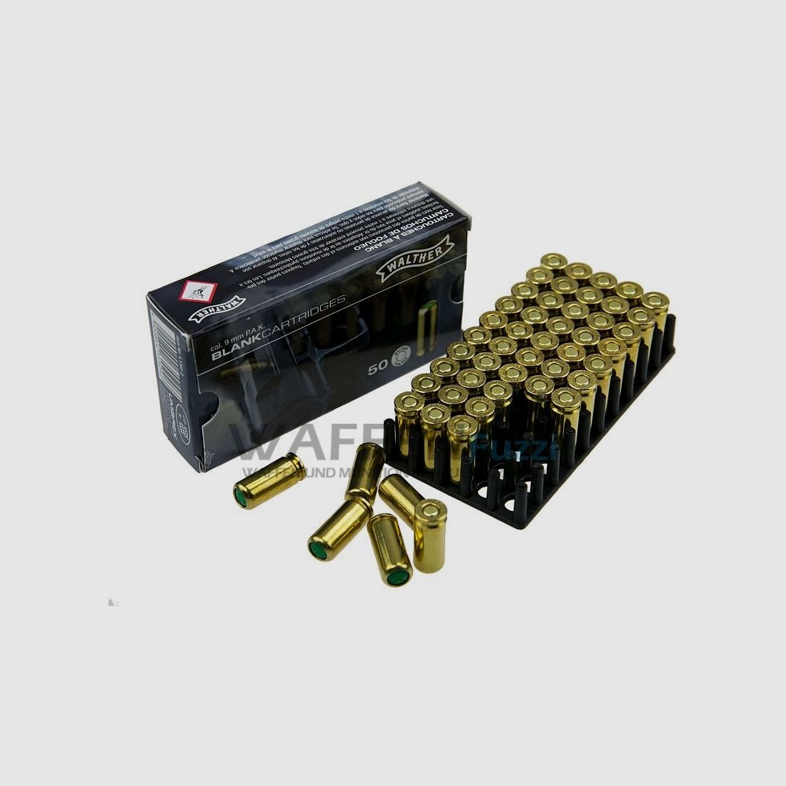 Walther 9 mm P.A. colpi 50