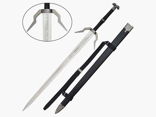Sword Witcher Silver Sword with Engravings