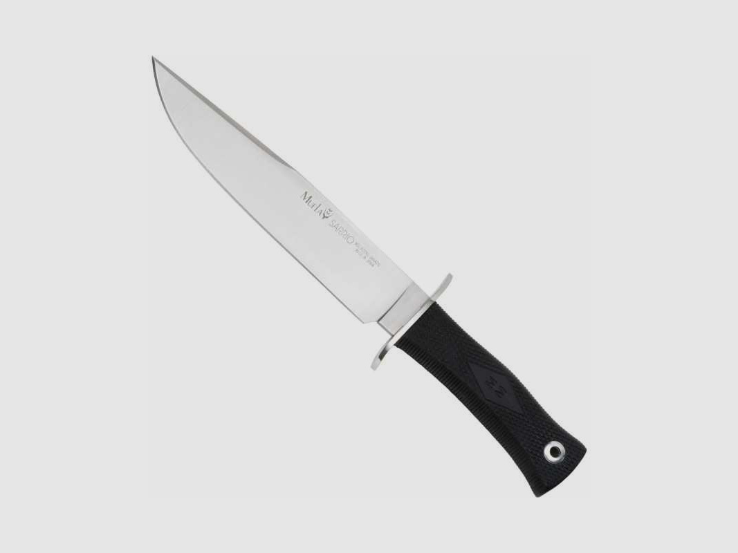 Muela Sarrio "black and steel" Messer X50CrMoV15 mit Gummigriff