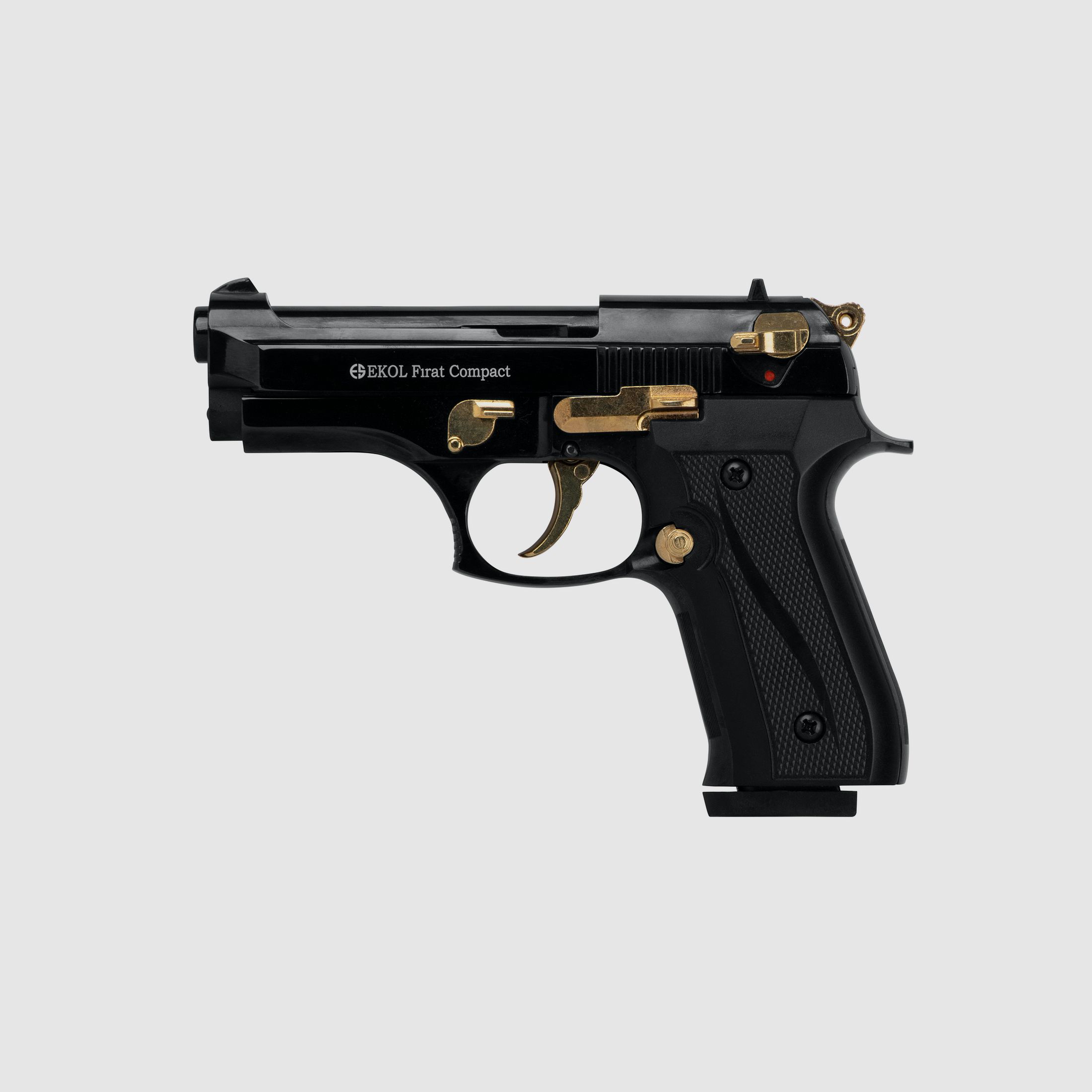 Ekol Compact Czarny-Złoty 9mm P.A.K. - Gaz-Sygnał