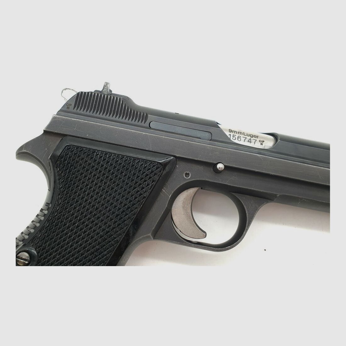 SIG	 Sport-/Matchpistole SIG P49/P210-2 im Kaliber 9x19 Komplett Nummerngleich!