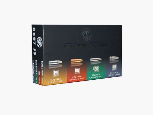 Munitions RWS Performance test pack 8×57 JS x20