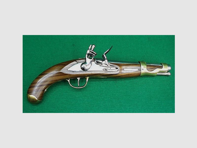 Indien Steinschloß Pistole French See Service 1766