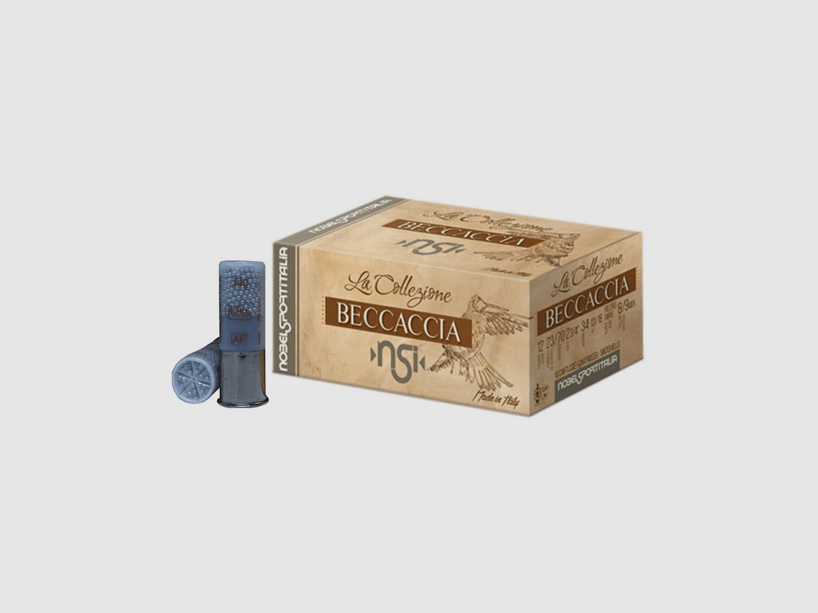 Cartucce Nobel Beccaccia Feltro cal. 12/70 34 g piombo 8/9 mix 10 pz