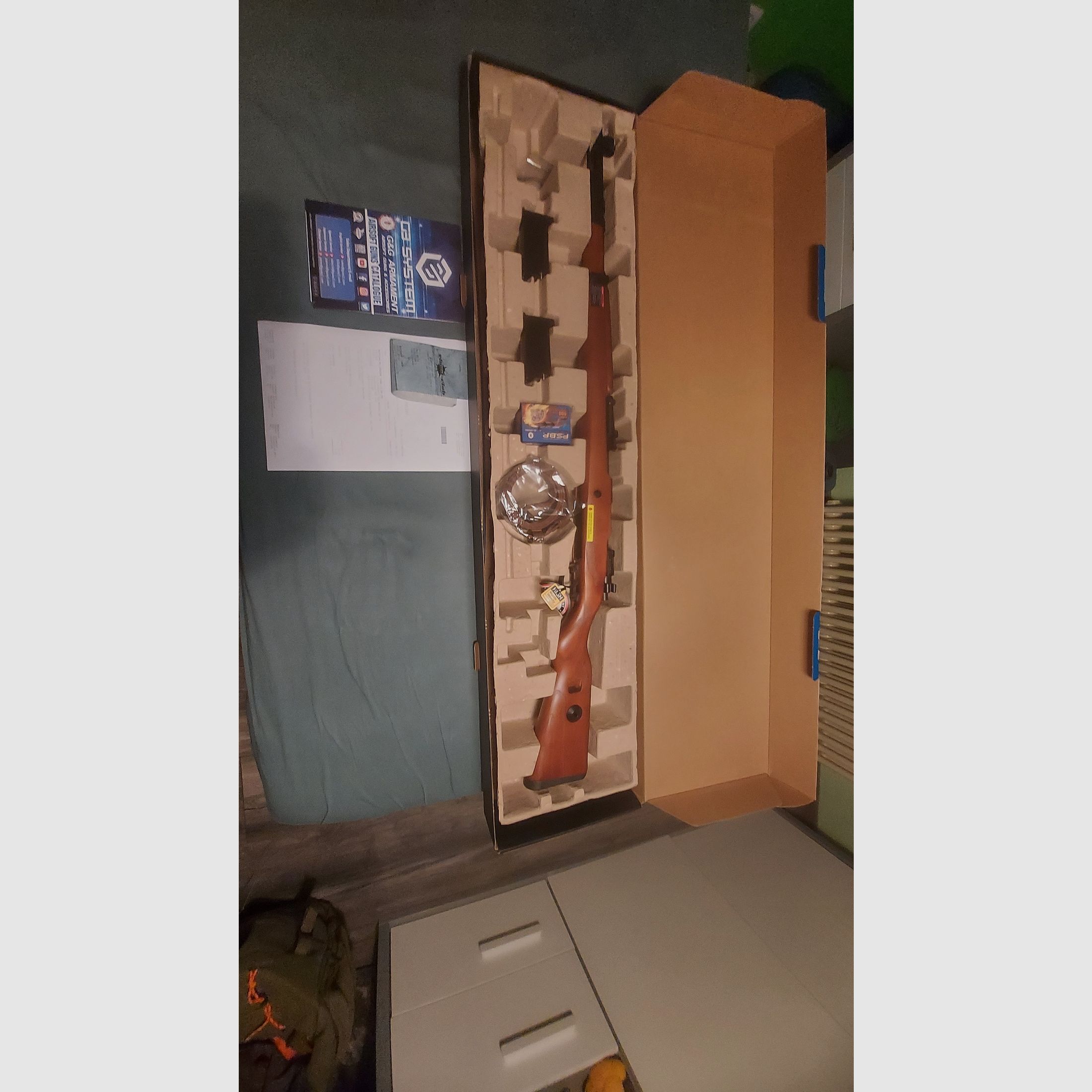 Airsoft K98k 6mm CO2 Gas G&G real wood metal