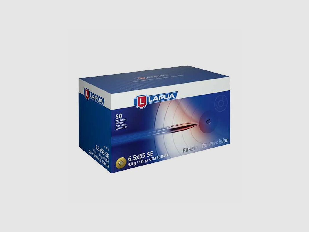 LAPUA 6,5X55 139 GRS / 9,0 G OTM SCENAR 50 STK, Bild 1 von 2