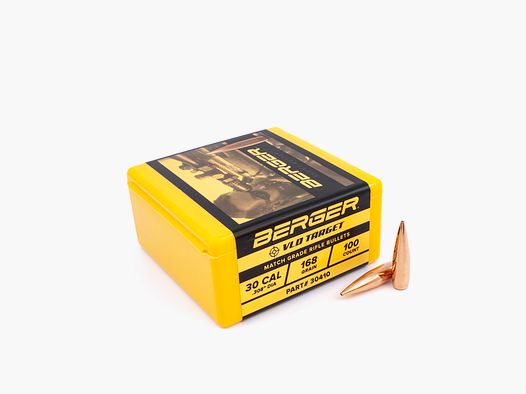 BERGER VLD TARGET GESCHOSSE - .30/.308 DIA - 168 GRS. - 100 STÜCK