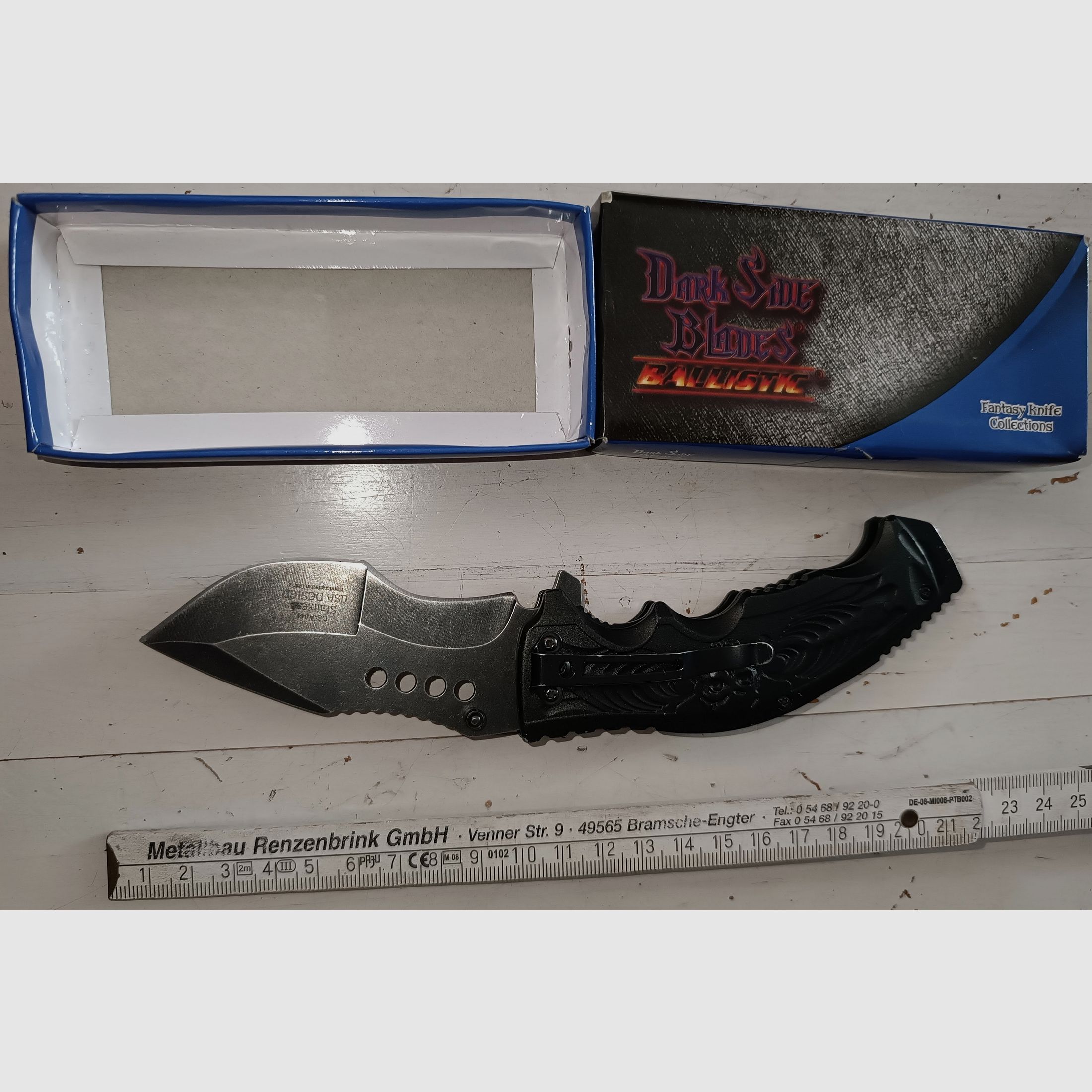 Klapp-Messer Totenkopf