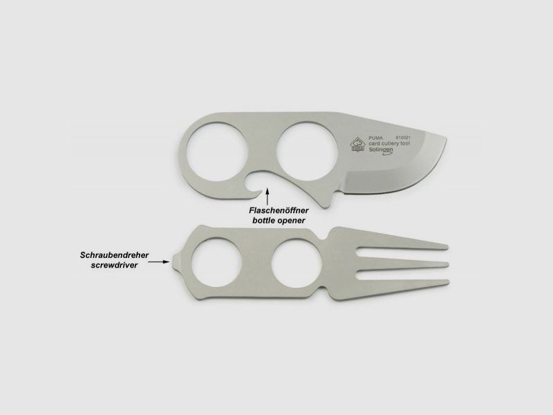 PUMA card cutlery tool