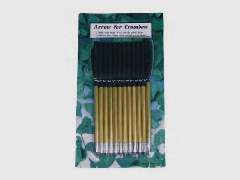 ALU - PFEILE FÜR PISTOLENARMBRUST - 6,5" - 12 STÜCK
