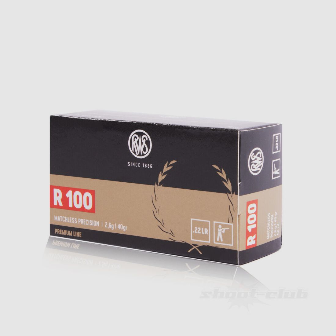 RWS R100 LRN 40grs 50pcs .22lr, image 1 sur 4