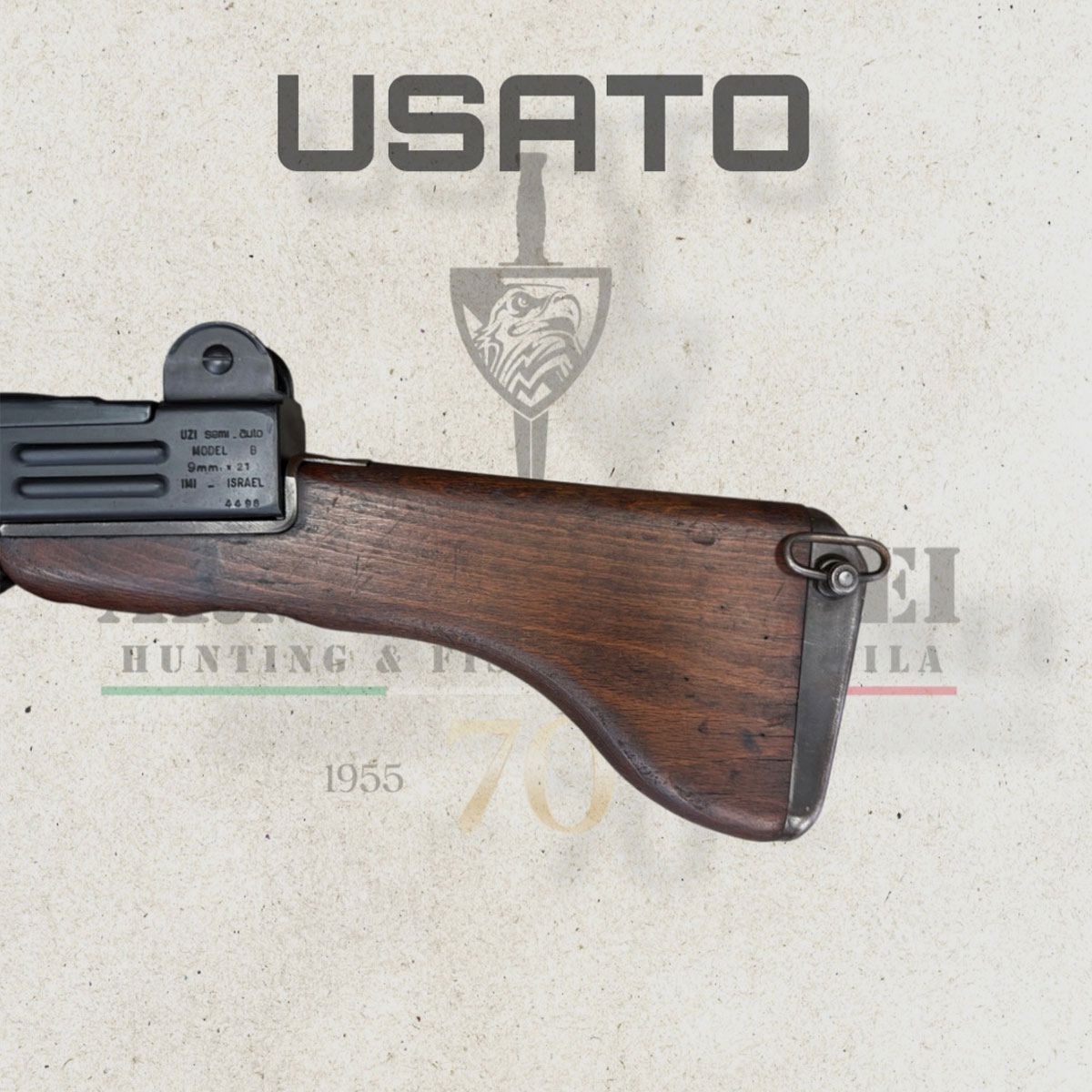 GEBRAUCHT – BÜCHSE – UZI – SEMIAUTO MODEL B Kal. 9×21, Bild 7 von 7