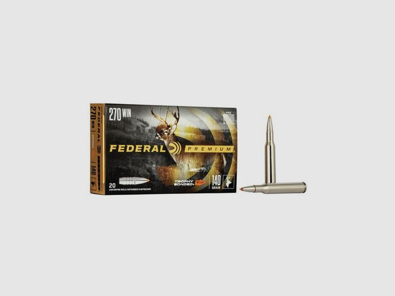 Munición Federal Premium Ogive Trophy Bonded Tip - Cal. 270 Win., imagen 2 de 2