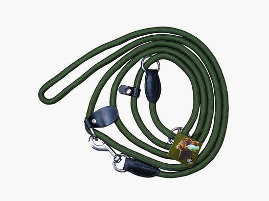 Hundeleine Nylon L260cm D6mm Grün