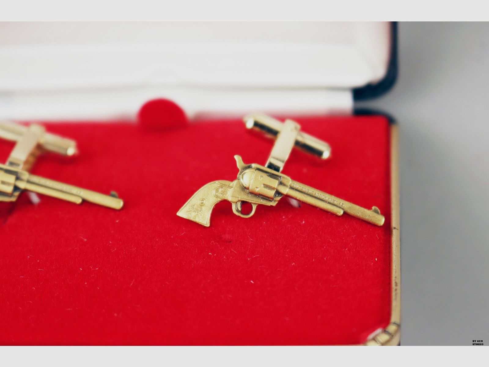 Gemelli Colt Single Action Army .45 VINTAGE colore oro, immagine 2 di 5