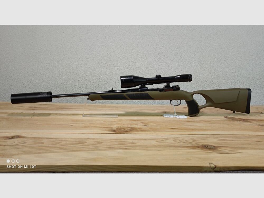 MAUSER 98 Lochschaft mit Schalldämpfer