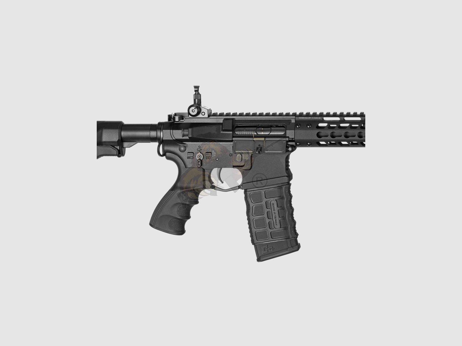 G&G GC16 Wild Hog 7" with ETU in Black Airsoft S-AEG free from 18