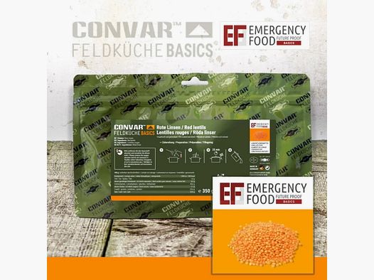 Emergency Food Emergency Food Feldküche Basics Rote Linsen 350 g