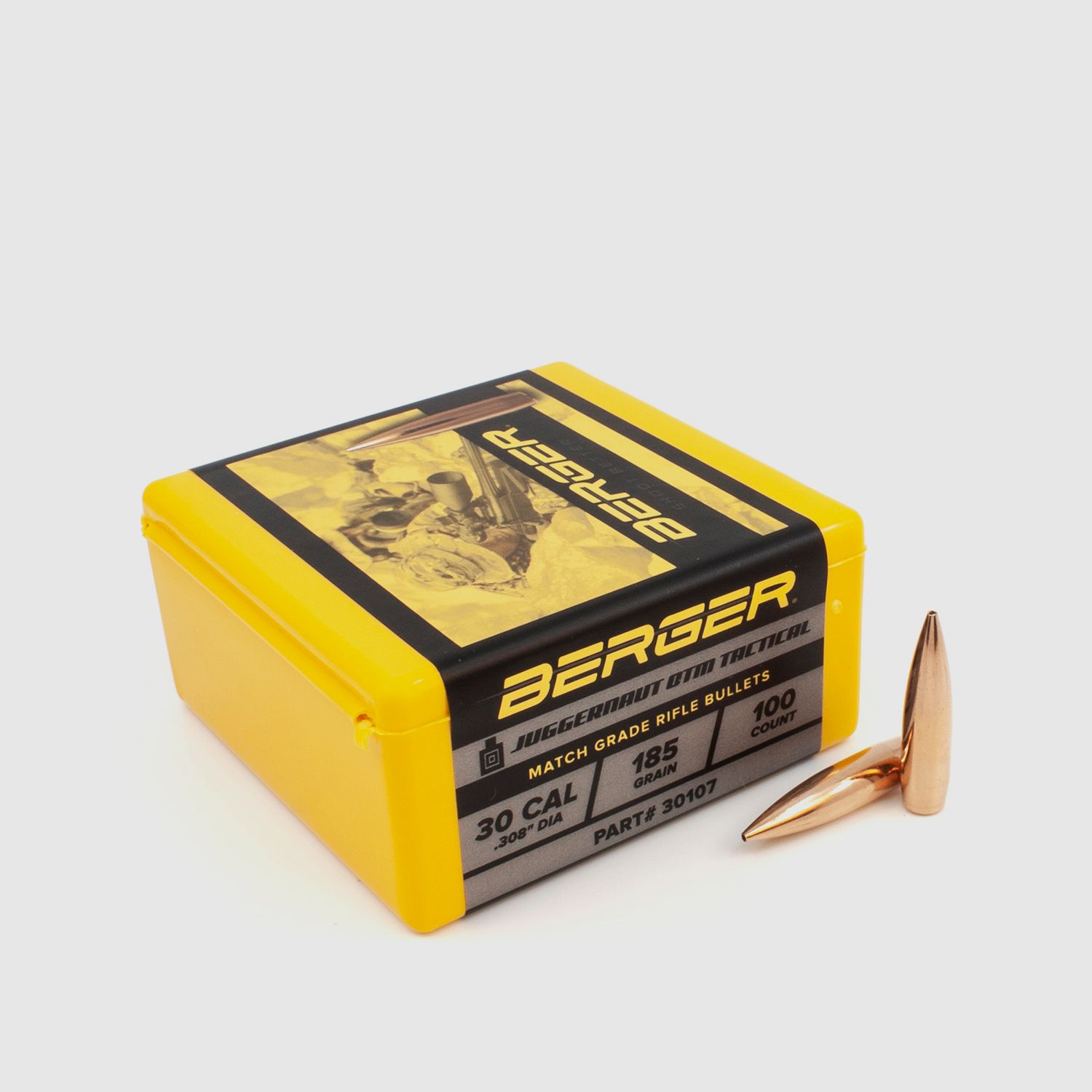 Bala Berger .30 Juggernaut OTM Tactical 185GR 100 Piezas