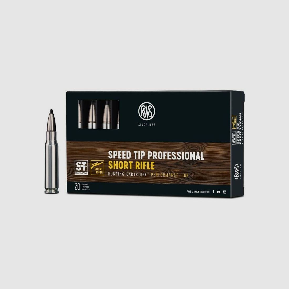 RWS S Tip Pro SR 10,7g/165grs à20 .308 Win.