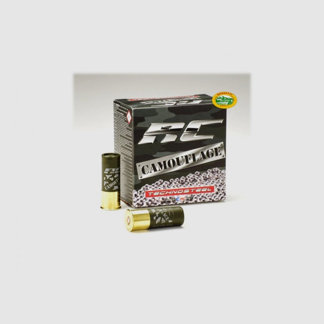 RC Patronen TECHNOSTEEL HP CAMOUFLAGE T4 Kal.12 gr.34 p.3 bleifrei