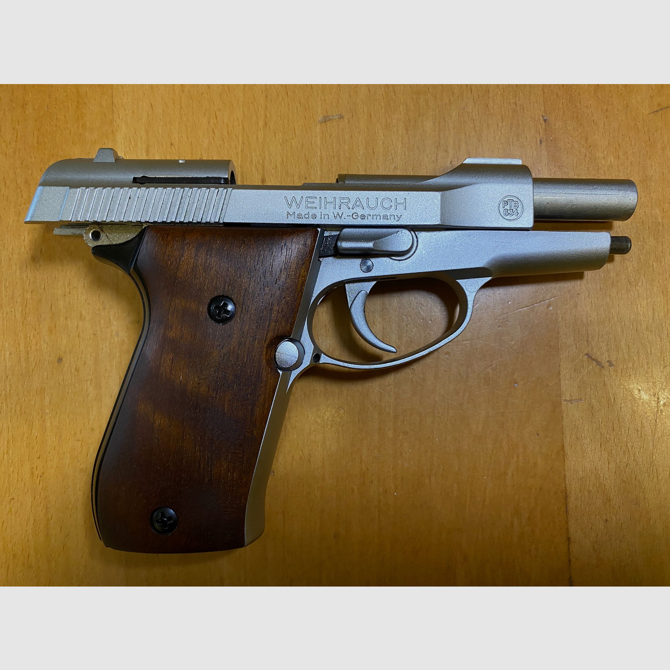 WEIHRAUCH HW94 Edelstahl-Look, Holz PTB 634