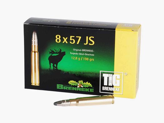 8x57 IS TIG 12,8g/198grs. Brenneke