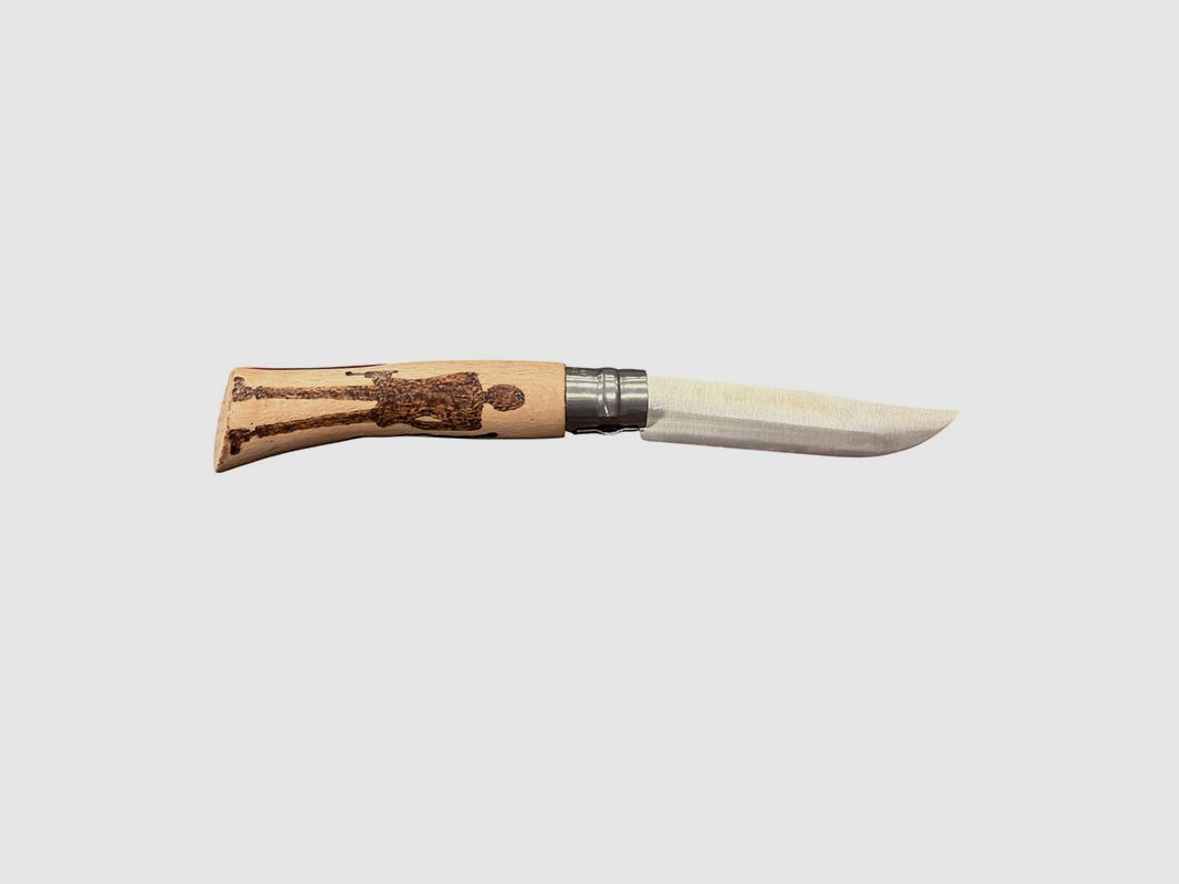 COLTELLO – OPINEL – N.7 INOX REALIZZATO A MANO CON LUPIN III, immagine 2 di 2