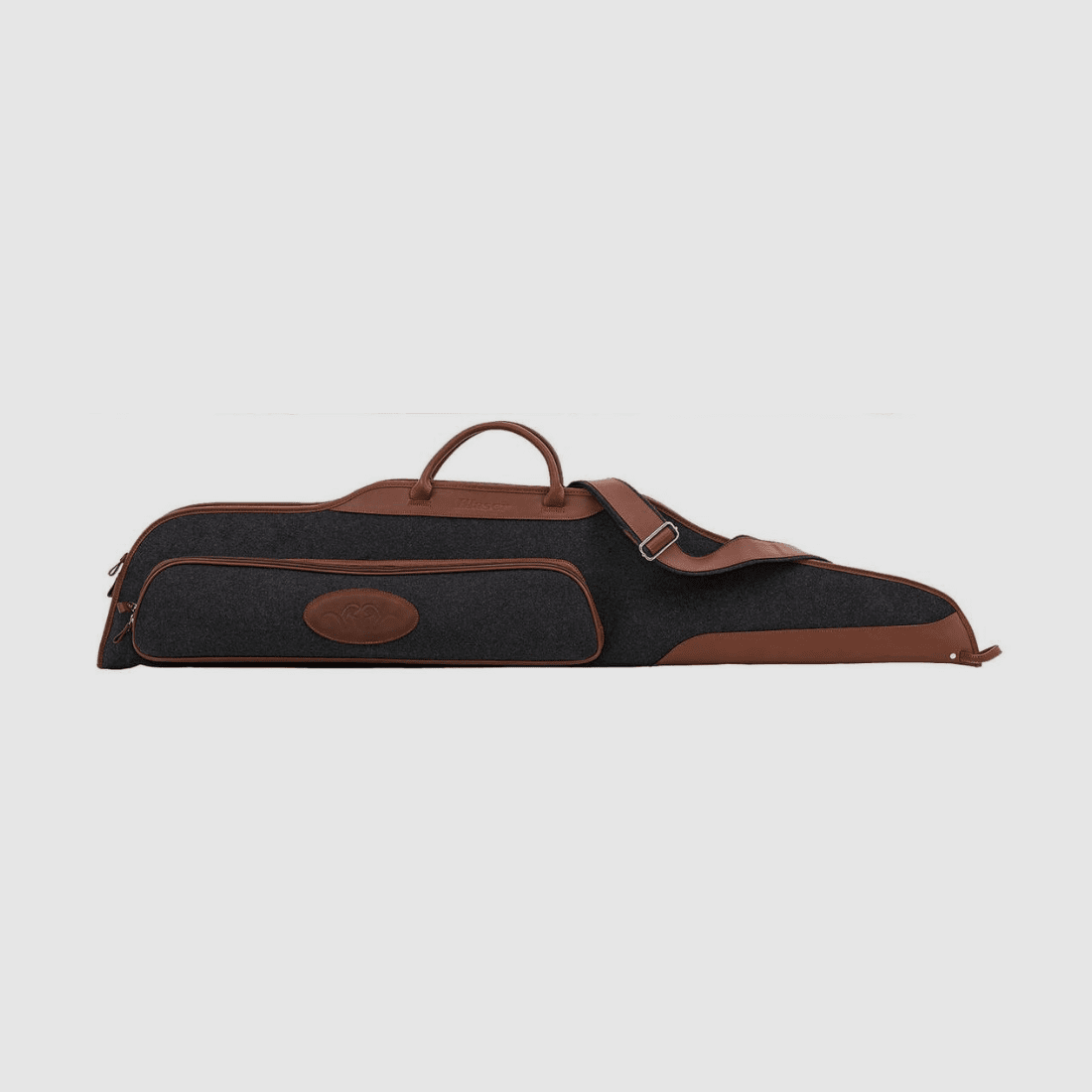Fourreau pour carabine Blaser en loden et cuir, image 1 sur 2
