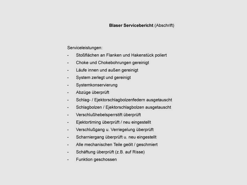 Blaser F3 Competition * gebraucht * aktuell vom Blaser-Service überprüft zurück