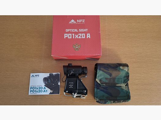 BARDZO RZADKO!!! PO 1x20A Rakurs (1P76) kolimator / celownik refleksyjny do AK- Kałasznikow od NPZ, Rosja