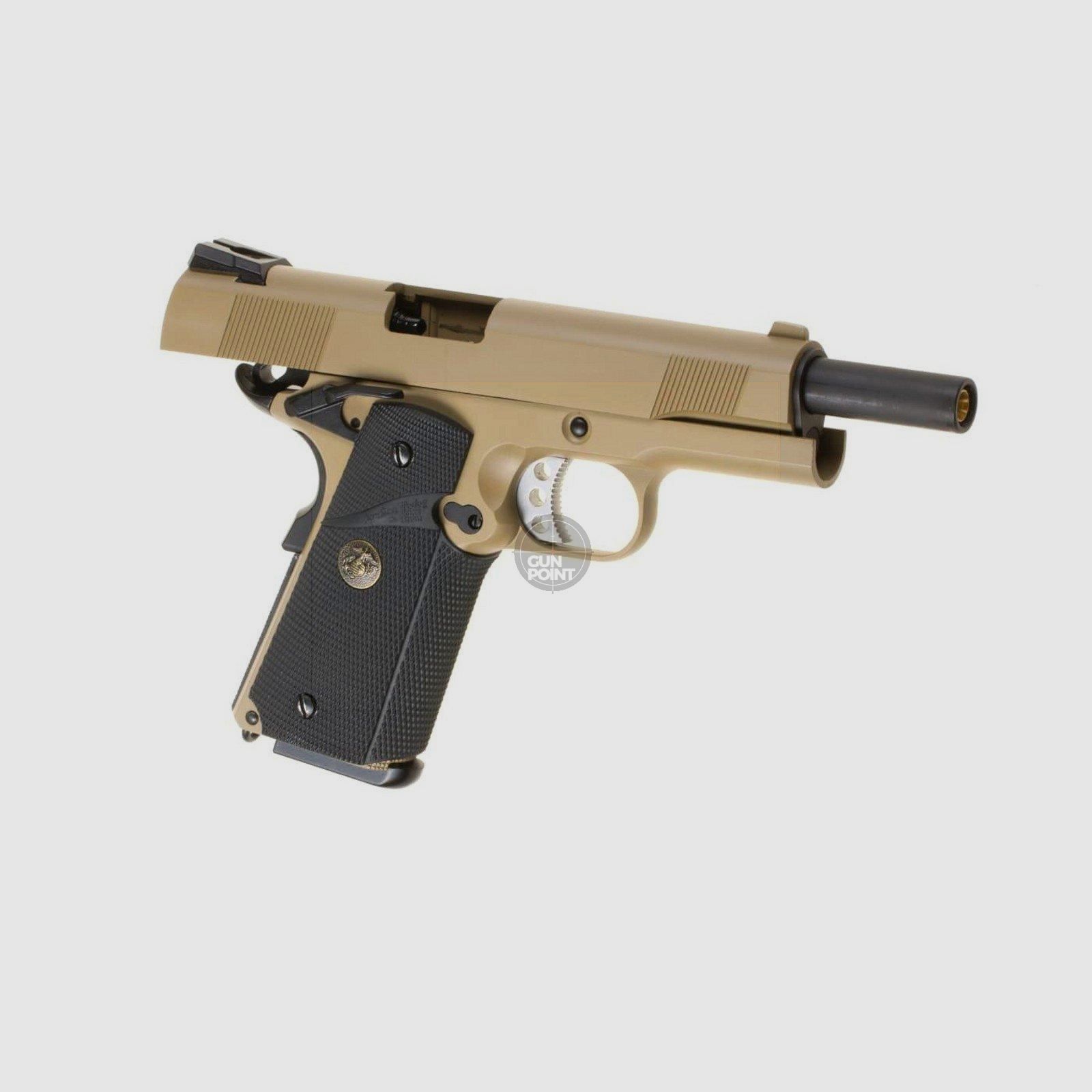 Softair - Pistole - WE - Knight Hawk Full Metal GBB black - ab 18, ber 0,5 Joule