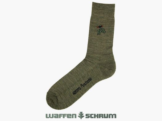 AKAH Socke mit Eichenlaub Grün