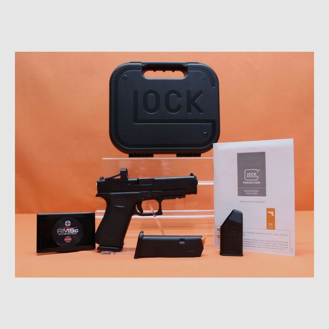 Pistolet Glock Ha. 9mm Luger Glock 48 R/FS MOS SHIELD RMSc Slimline canon de 106 mm / viseur à point lumineux