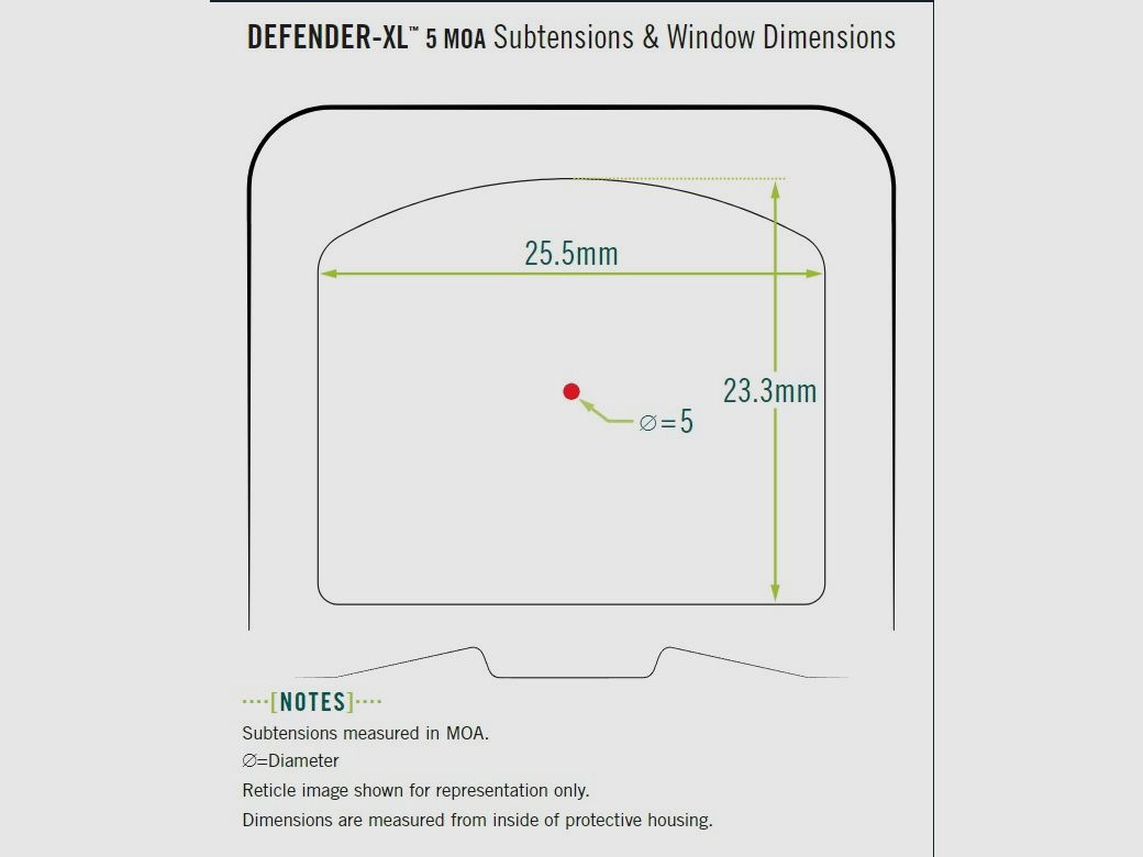 Vortex Defender XL Rødpunkt Sigte | 5MOA, billede 5 af 6