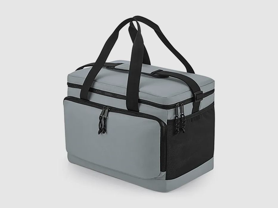 Bolsa de hombro refrigerante grande reciclada Pure Gris