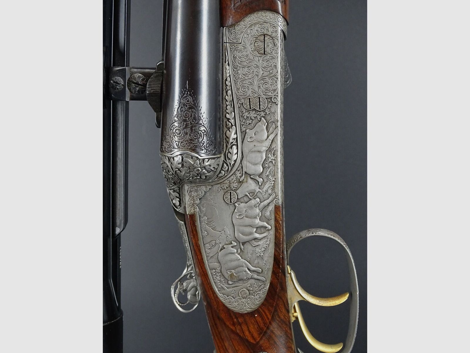 Drilling Franz Sodia Goldeinlagen Gravuren Schuppenfischhaut Sammlungsauflösung