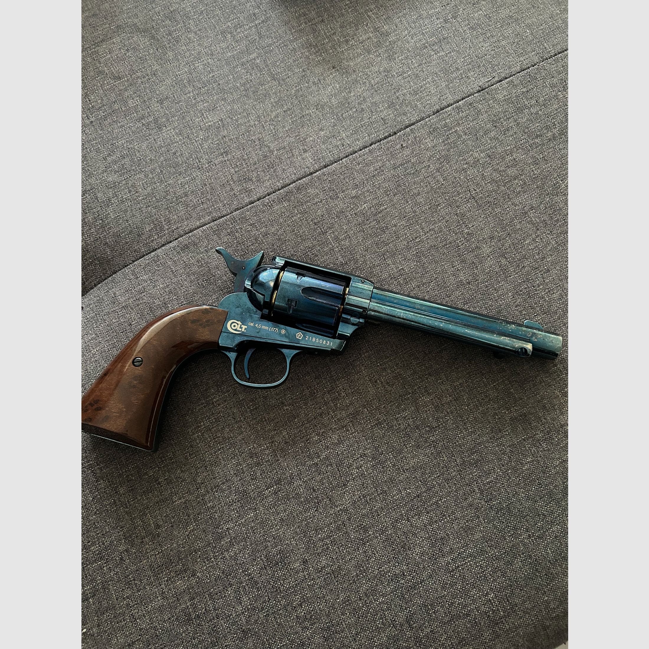 Colt Single Action Army® 45 blue Co2-Revolver Kaliber 4,5 mm BB (P18)