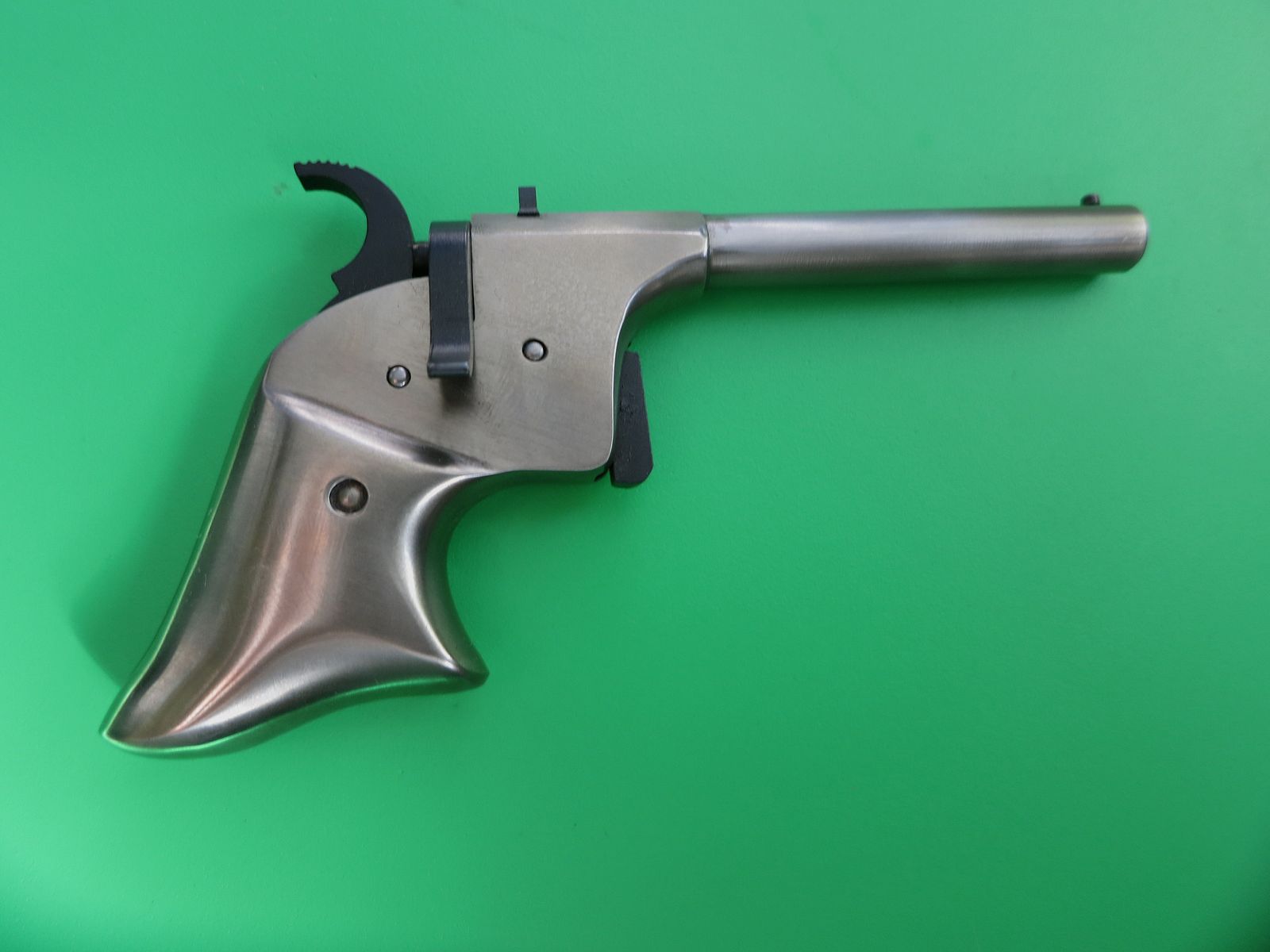 DP Davide Pedersoli Derringer Rider, Edelstahl, Kal. 4,5; .177, wie neu! Vorderlader Perkussion   #8