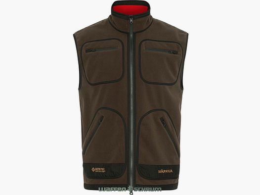 Härkila Fleece Vest Kamko Bruin/ Rood