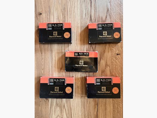Munitions 9,3x74R au total 144 cartouches disponibles