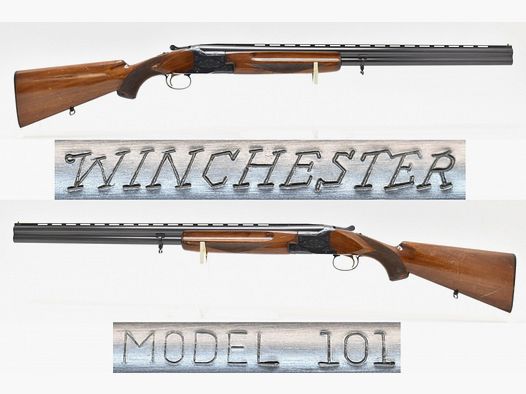 WINCHESTER BDF / Bockflinte Modell 101 im Kaliber 12/70 mit 1/2 - 1/1 Choke, Einabzug & Ejektor